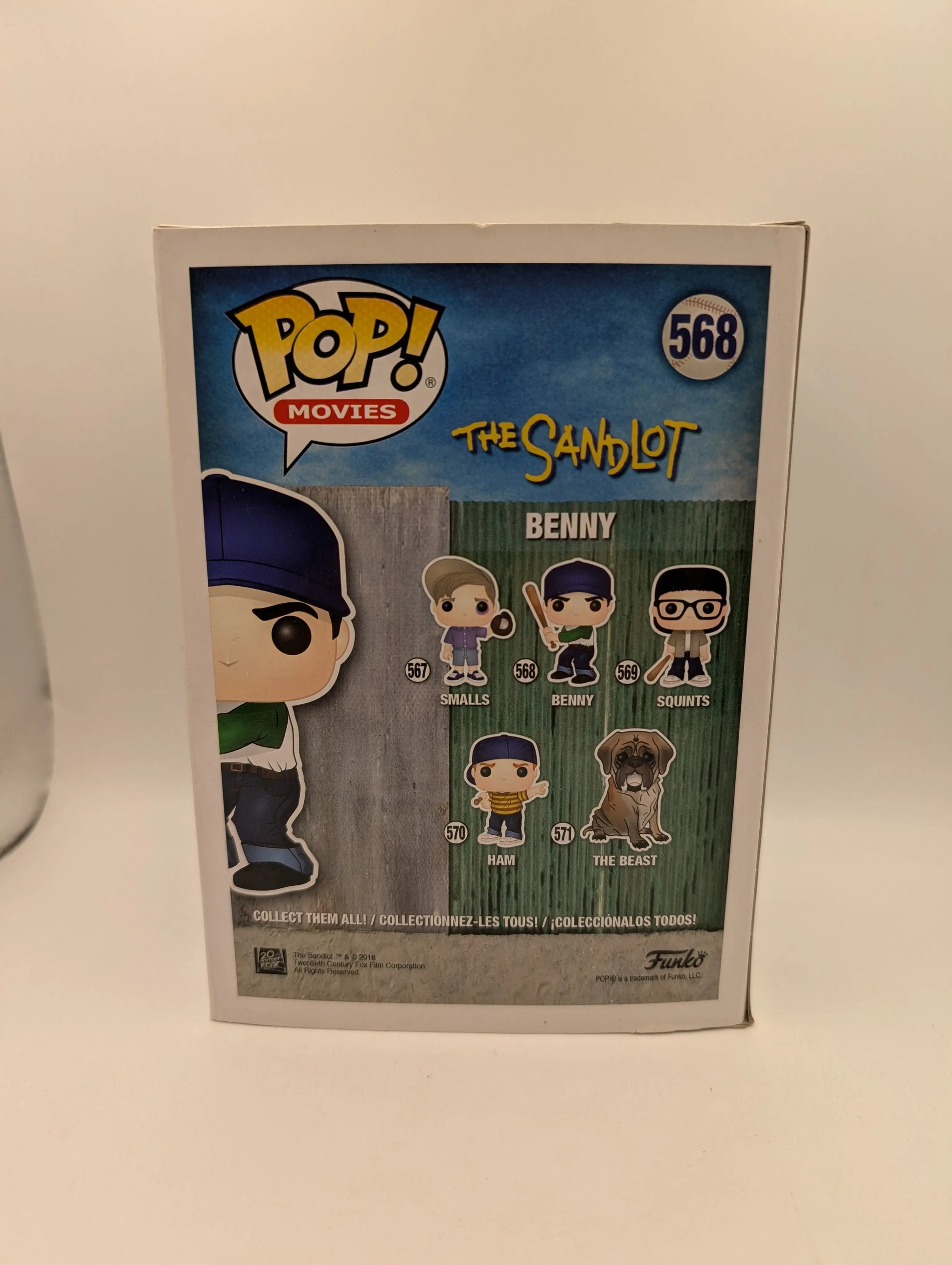 THE SANDLOT KIDS - Benny #568 Funko Pop! Vinyl  VAULTED FRENLY BRICKS - Open 7 Days