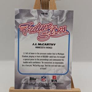 2025 Topps Chrome Football JJ J.J. McCarthy FS-18 Future Stars Refractor /199 FRENLY BRICKS - Open 7 Days