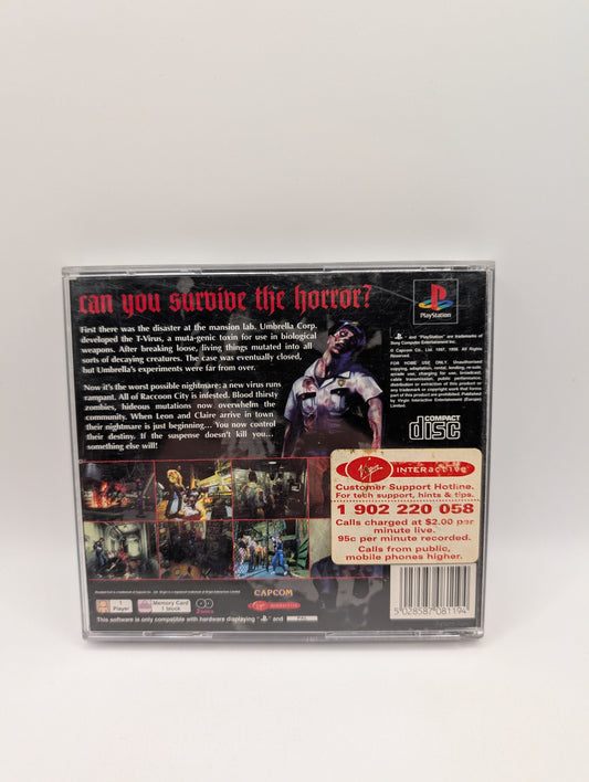 Resident Evil 2 PS1 Platinum Survival Horror 1999 | PAL | TESTED | CAPCOM FRENLY BRICKS - Open 7 Days