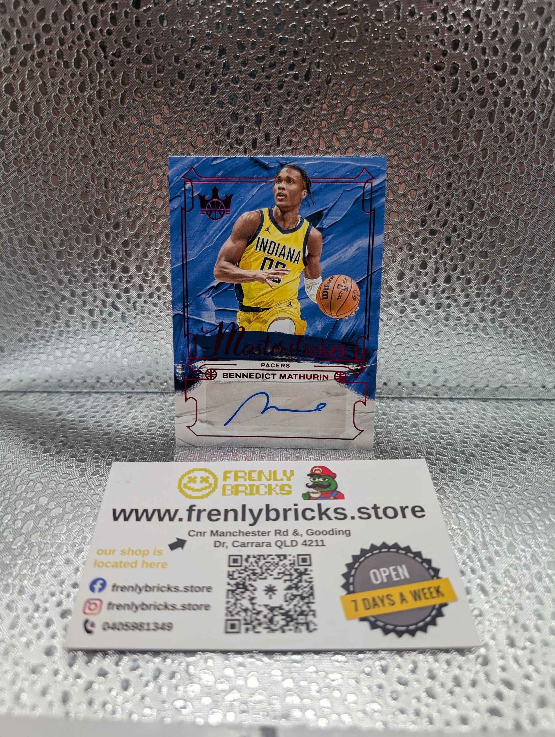 2024-25 Panini Court Kings Bennedict Mathurin Masterstrokes Auto Ruby /75 FRENLY BRICKS - Open 7 Days