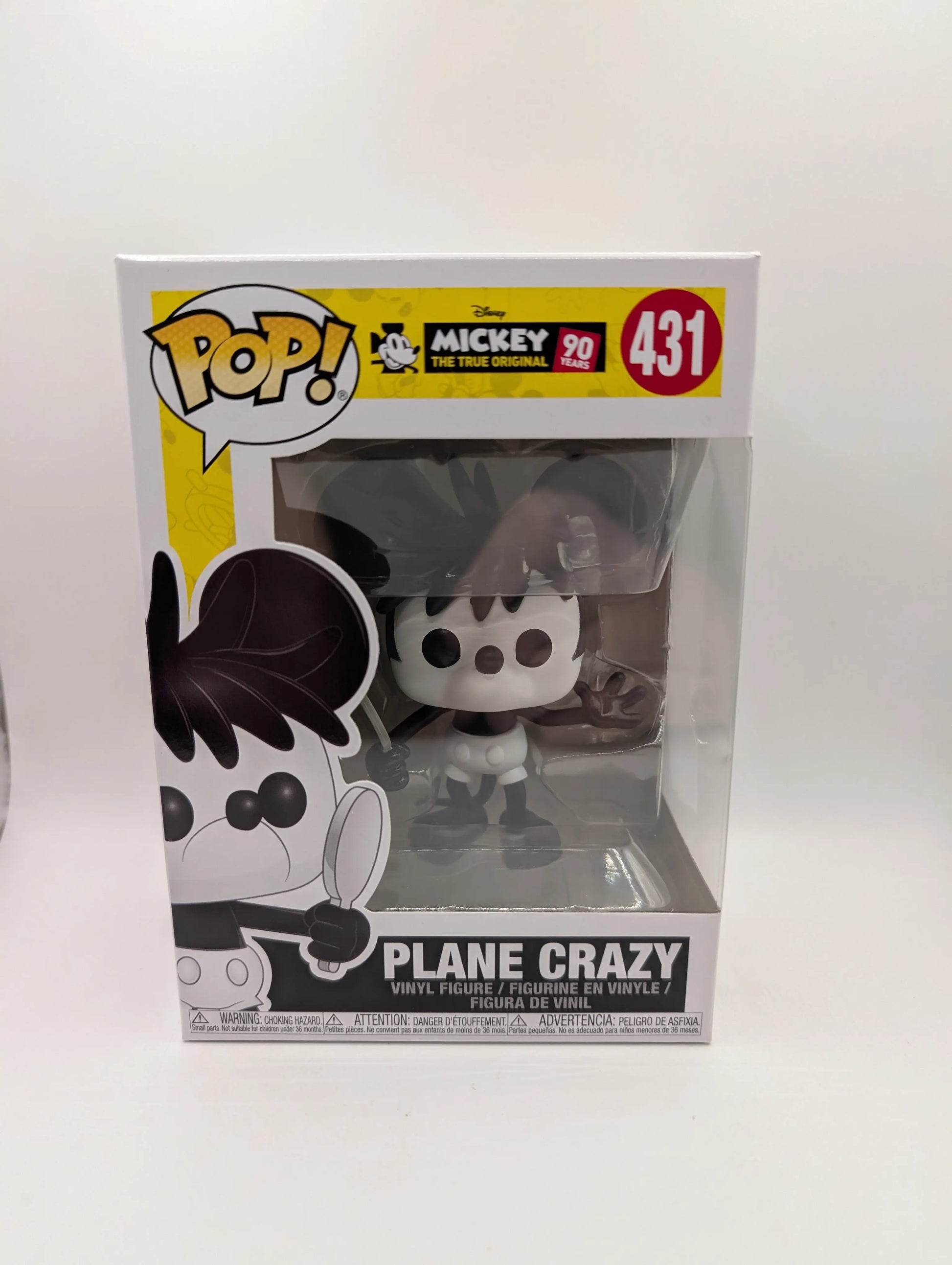 Funko Pop Plane Crazy #431 - Mickey The True Original 90 Years - Vaulted FRENLY BRICKS - Open 7 Days
