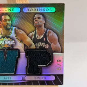 2007 Topps Threads SEPIA /9 RELICS COMBOS Shaquille Karl Malone David Robinson FRENLY BRICKS - Open 7 Days