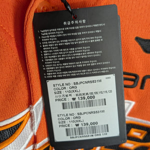 KBO Spyder Hanwha Eagles 2024 Authentic Orange Home XXL Jersey