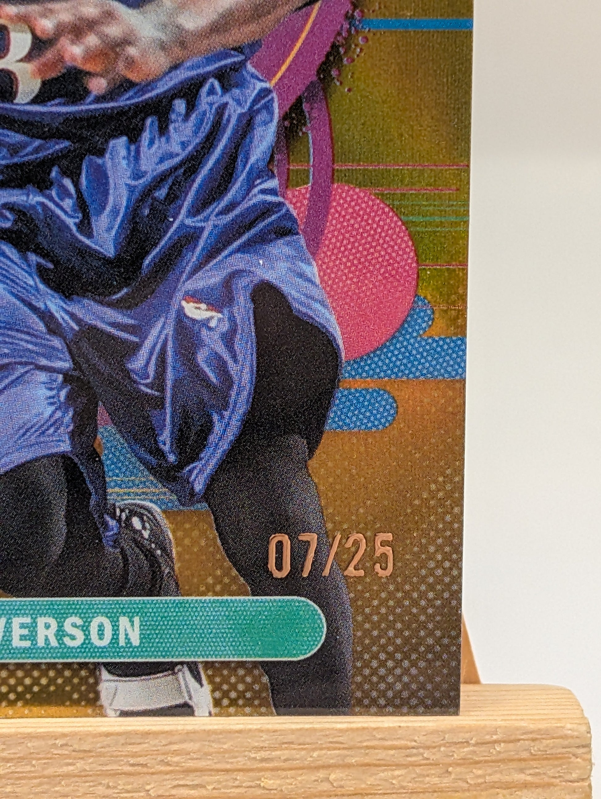 2025-26 Topps Finest Allen Iverson #191 Uncommon Gold Refractor /25 FRENLY BRICKS - Open 7 Days