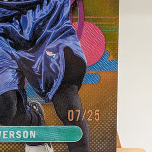 2025-26 Topps Finest Allen Iverson #191 Uncommon Gold Refractor /25 FRENLY BRICKS - Open 7 Days