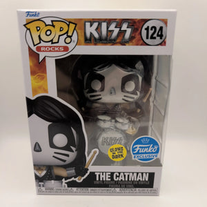 KISS, Funko Pop! #124, The Catman (Glow) | 2019, Vinyl Figure, Music, Drummer FRENLY BRICKS - Open 7 Days