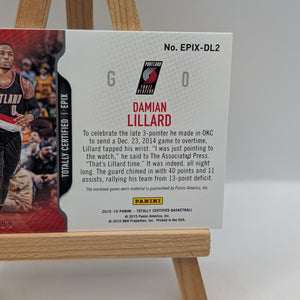 2015 Totally Certified EPIX Game Dual Memorabilia /99 Damian Lillard BLAZERS FRENLY BRICKS - Open 7 Days