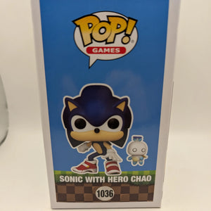 Funko Pop Sonic The Hedgehog Sonic with Chao #1036 Vinyl Figure FRENLY BRICKS - Open 7 Days
