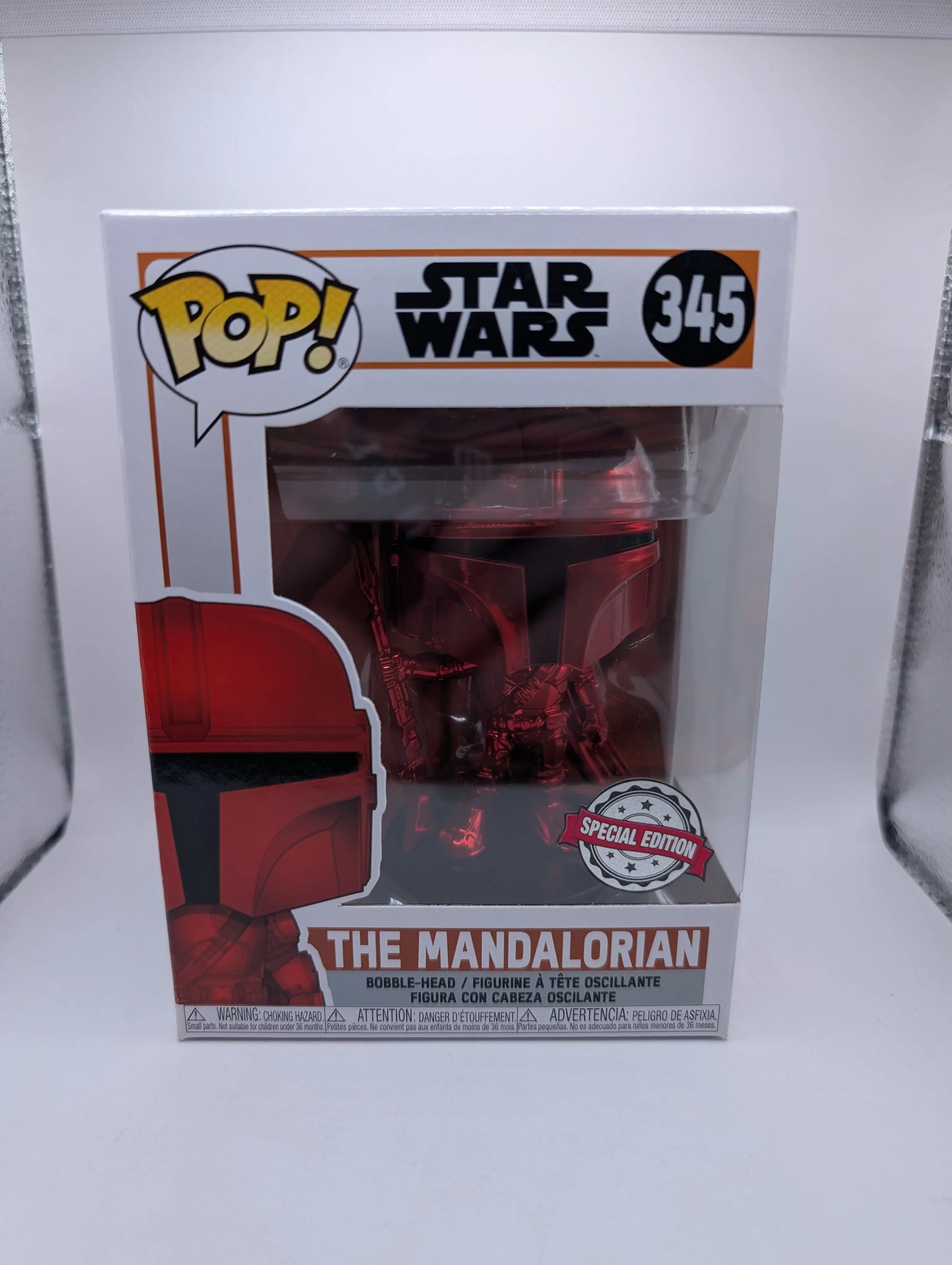 THE MANDALORIAN Star Wars Red Metallic Chrome Funko POP! #345 FRENLY BRICKS - Open 7 Days