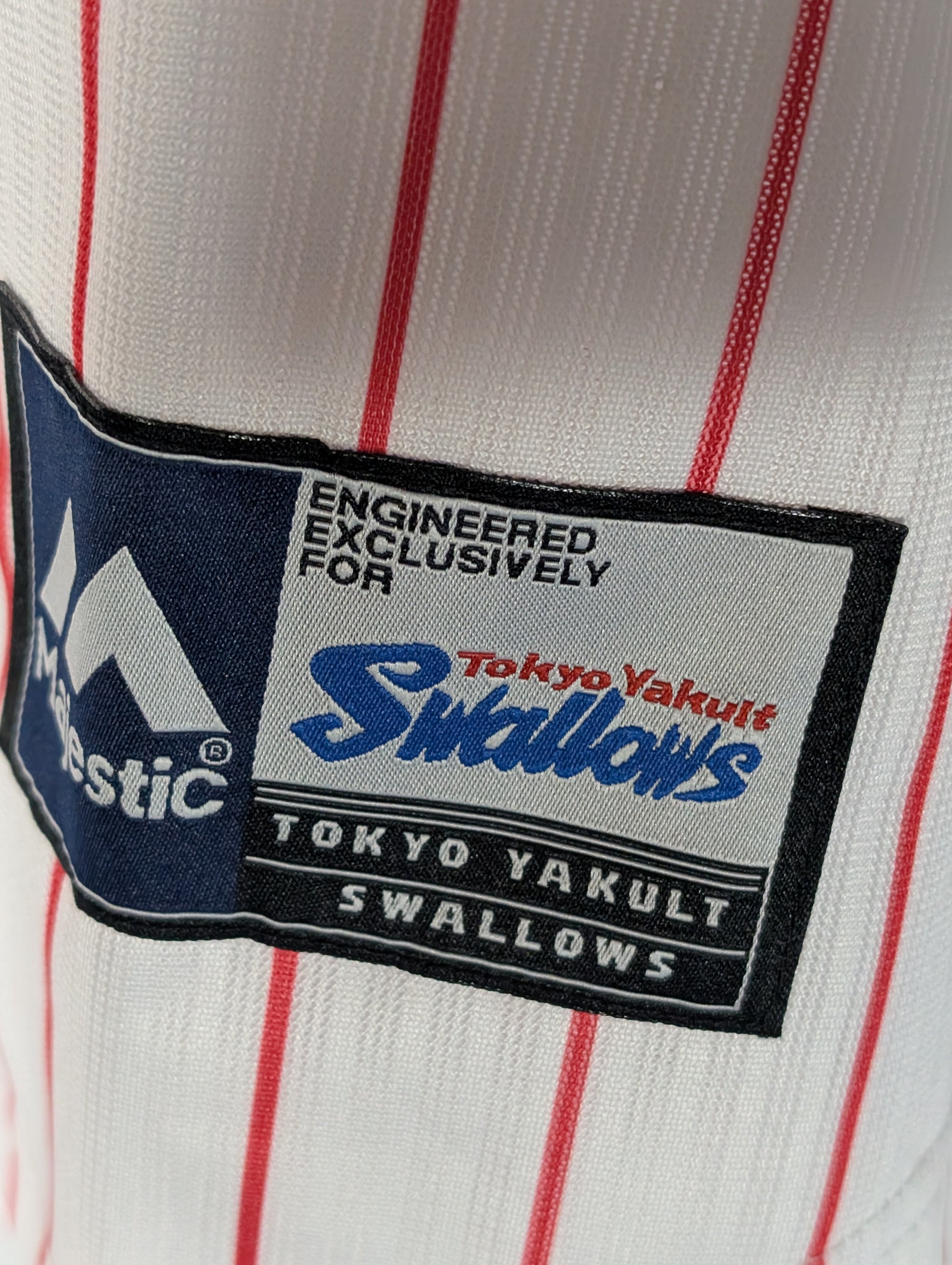 Nippon Baseball Tokyo Yakult Swallows 2016-2019 Home White/Red Blank XL Jersey