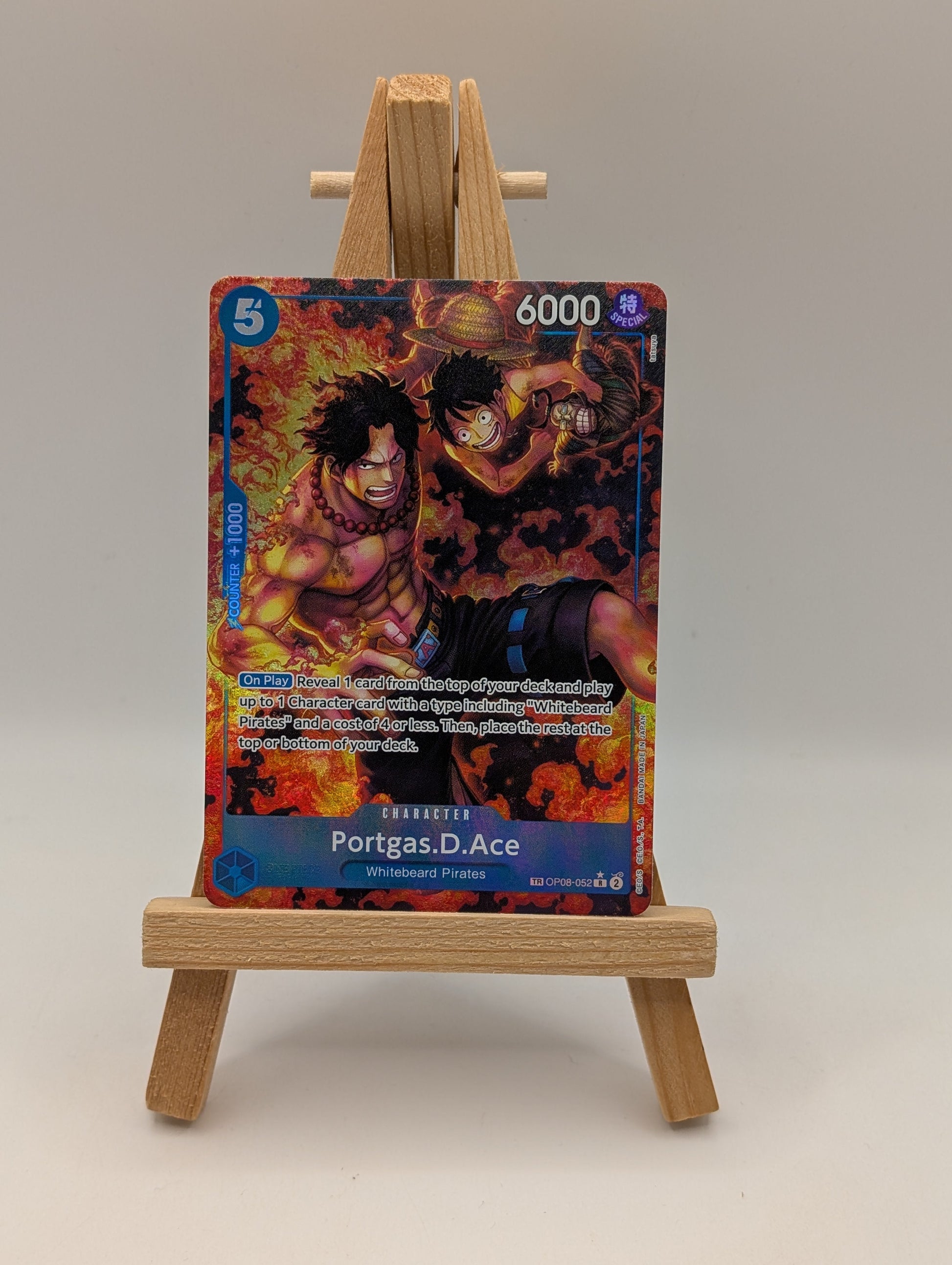 Portgas.D.Ace (TR) OP08-052 Royal Blood Foil One Piece tcg Treasure Rare (S) FRENLY BRICKS - Open 7 Days