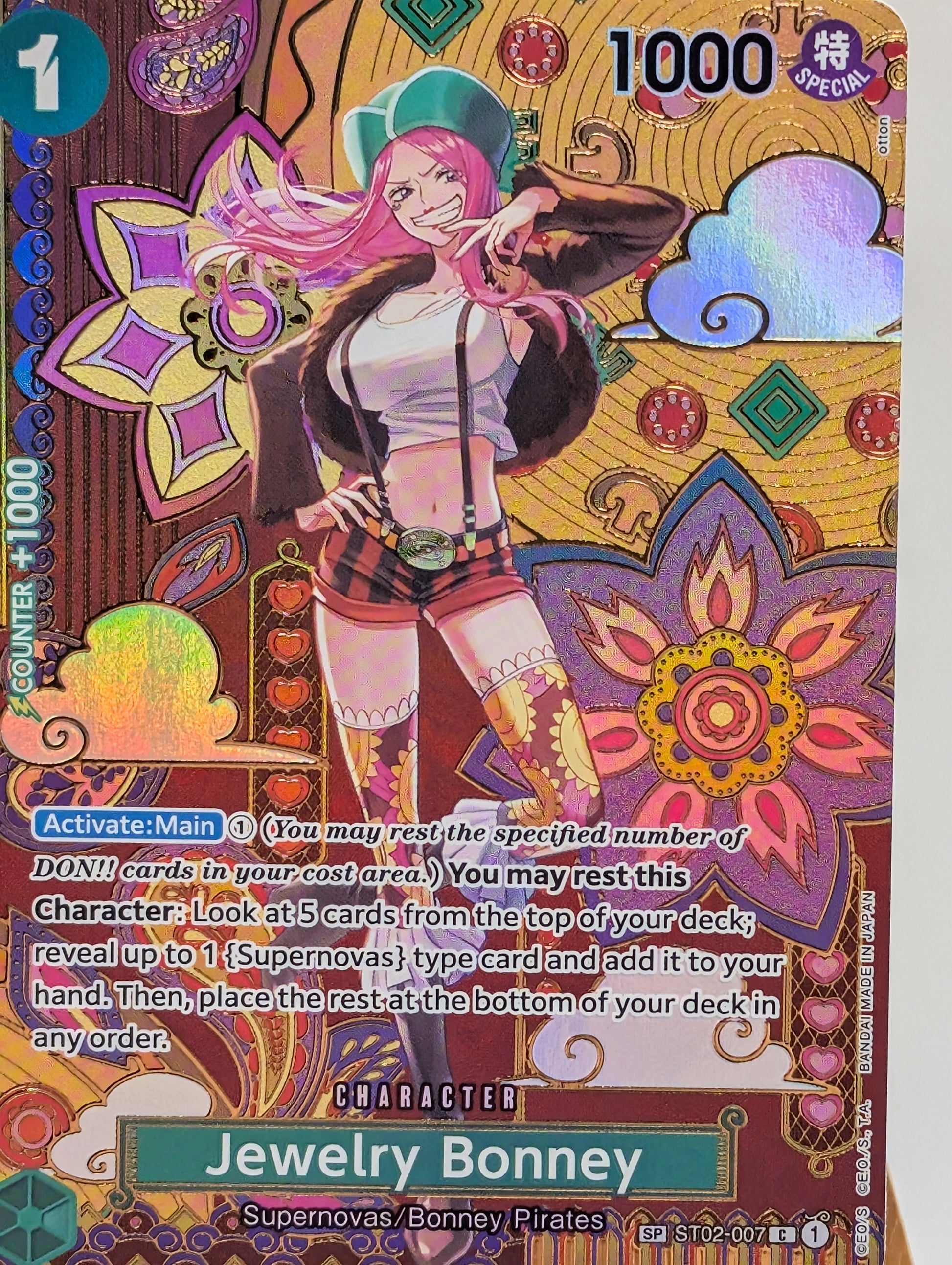 One Piece Card Game - Jewelry Bonney ST02-007 (SP) - Two Legends - English FRENLY BRICKS - Open 7 Days
