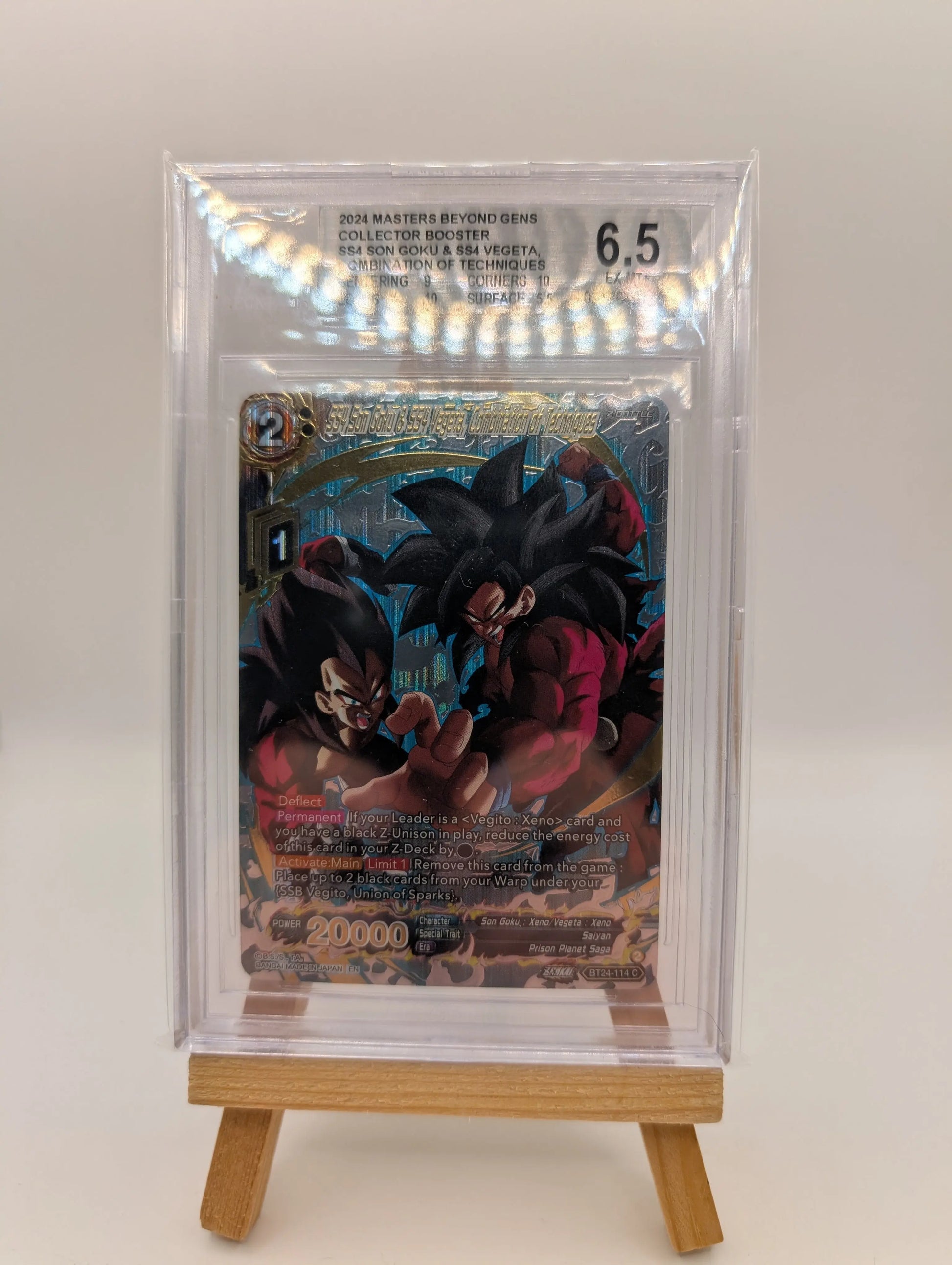 SS4 Son Goku & SS4 Vegeta, Combination of Techniques (Silver) Beyond Generations BGS 6.5 FRENLY BRICKS - Open 7 Days