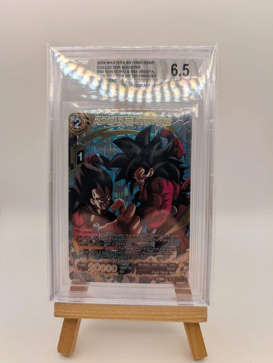 SS4 Son Goku & SS4 Vegeta, Combination of Techniques (Silver) Beyond Generations BGS 6.5 FRENLY BRICKS - Open 7 Days