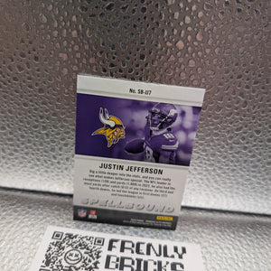 2023 Panini Elite Football SB-JJ1 Justin Jefferson Spellbounf Red 1/75 Letter J FRENLY BRICKS - Open 7 Days