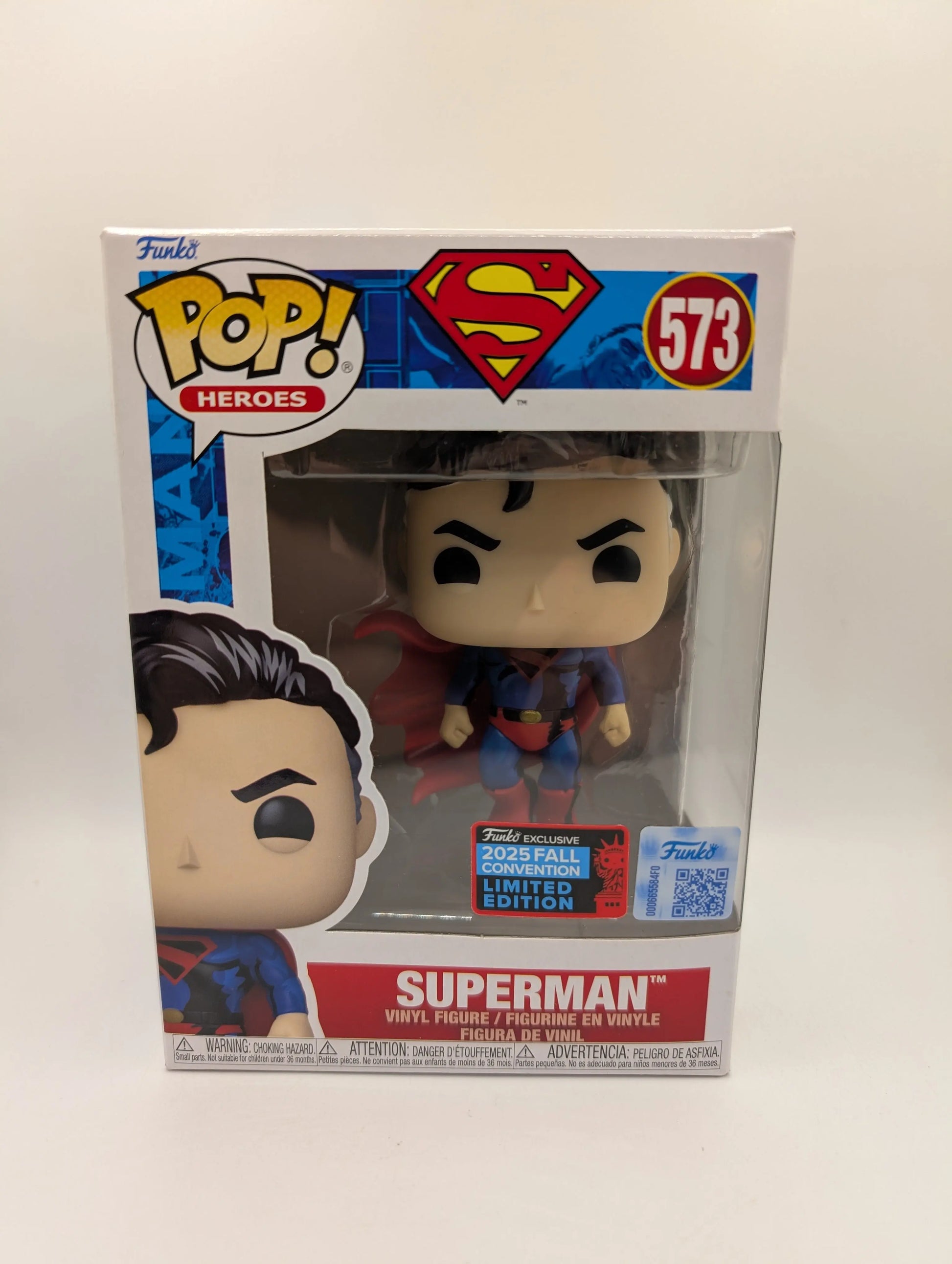 DC Comics - Superman Retro Comic (Flying) Pop! 2025 NYCC Vinyl Figure (RS) #573 FRENLY BRICKS - Open 7 Days