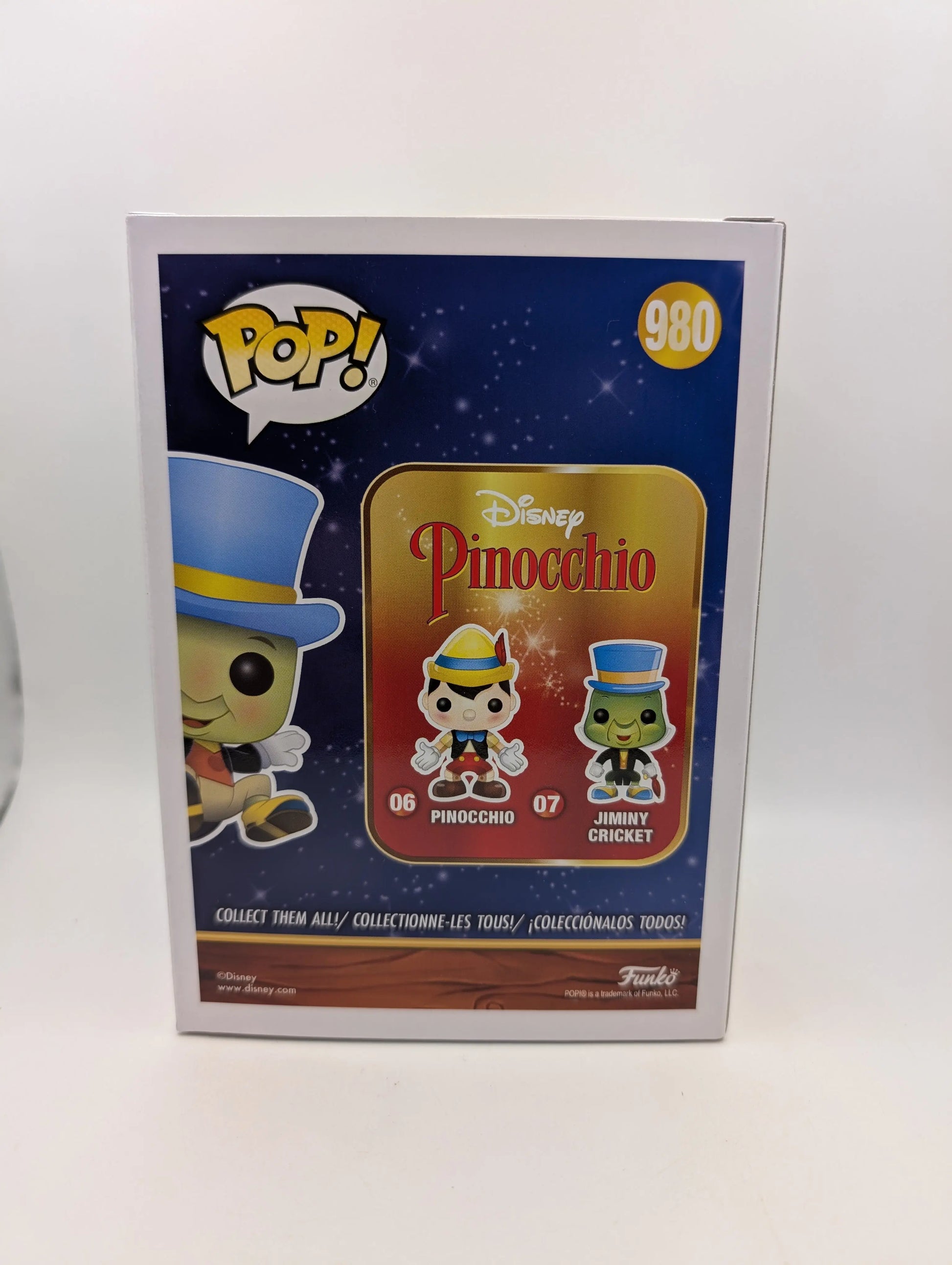 Pop Jiminy Cricket 980 Disney Funko NYCC 2020 FRENLY BRICKS - Open 7 Days