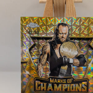 2026 Topps Chrome WWE UNDERTAKER Marks Of Champions Auto Autograph /50 FRENLY BRICKS - Open 7 Days