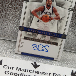 2022-23 Panini Impeccable Spencer Dinwiddie AUTO /75 FRENLY BRICKS - Open 7 Days