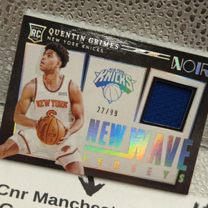 2021-22 Panini NOIR QUENTIN GRIMES Rookie Patch /99 New Wave FRENLY BRICKS - Open 7 Days