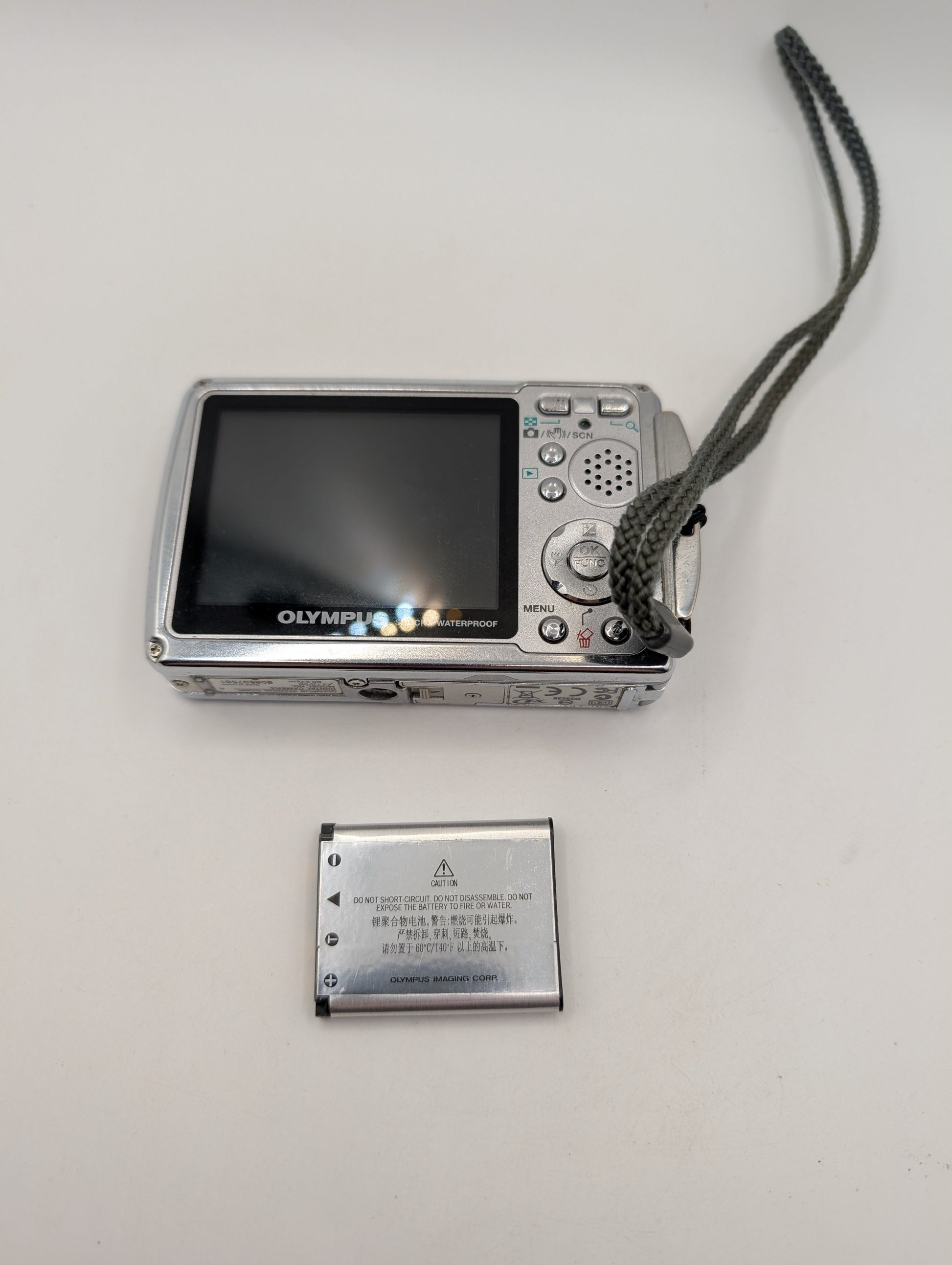 Olympus µ 720 SW 7.1 MP Digital Camera Blue/Silver - Not Working FRENLY BRICKS - Open 7 Days