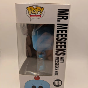 Funko Pop Animation - Mr. Meeseeks with Meeseeks box #180 FRENLY BRICKS - Open 7 Days