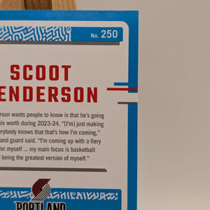 2023-24 Panini Donruss - [Base] - Choice Black Gold #250 - Rated Rookie - Scoot Henderson /8 FRENLY BRICKS - Open 7 Days