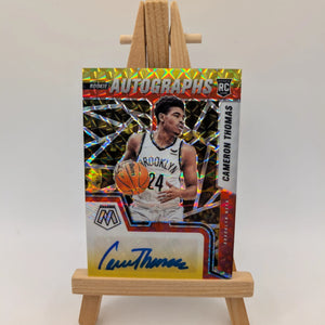 2021-22 Panini Mosaic Autos Choice Red & Yellow Fusion CAMERON THOMAS FRENLY BRICKS - Open 7 Days