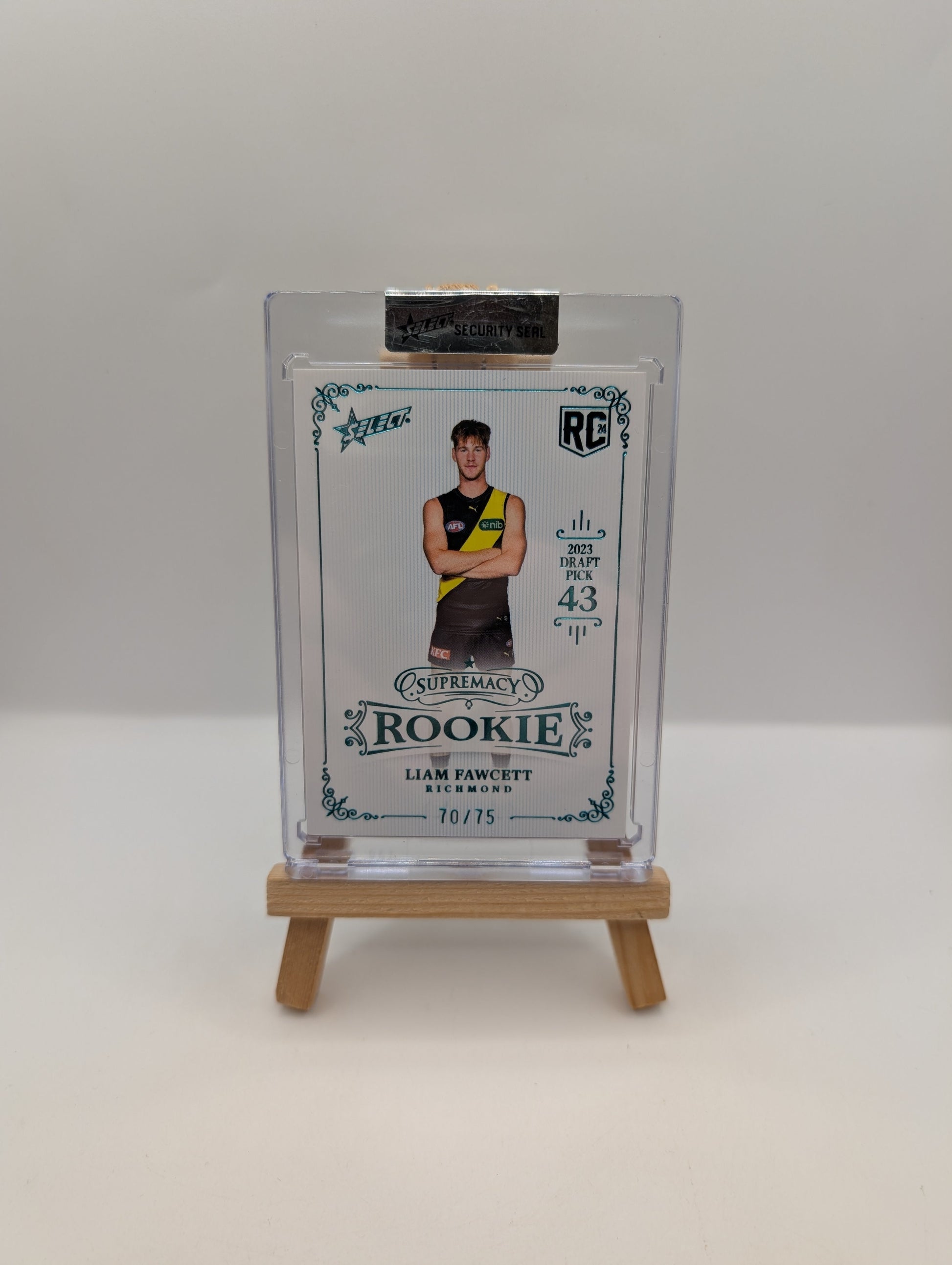 Select Supremacy 2024 Rookie Liam Fawcett /75 AFL FRENLY BRICKS - Open 7 Days
