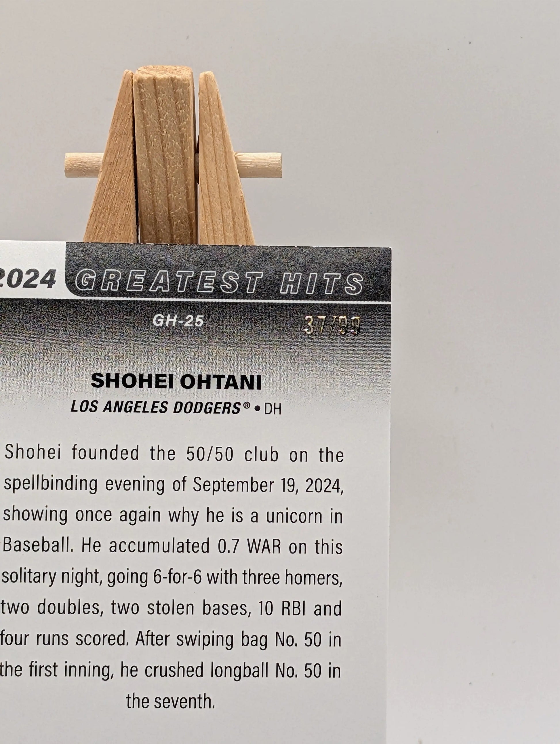 2025 Topps Series 1 Greatest Hits Shohei Ohtani #GH25 50/50 Green Foil /99 MVP FRENLY BRICKS - Open 7 Days