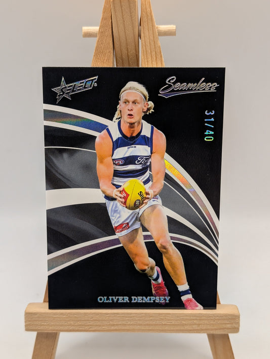 2025 Select AFL Seamless Black Oliver Dempsey /40 Geelong Cats FRENLY BRICKS - Open 7 Days