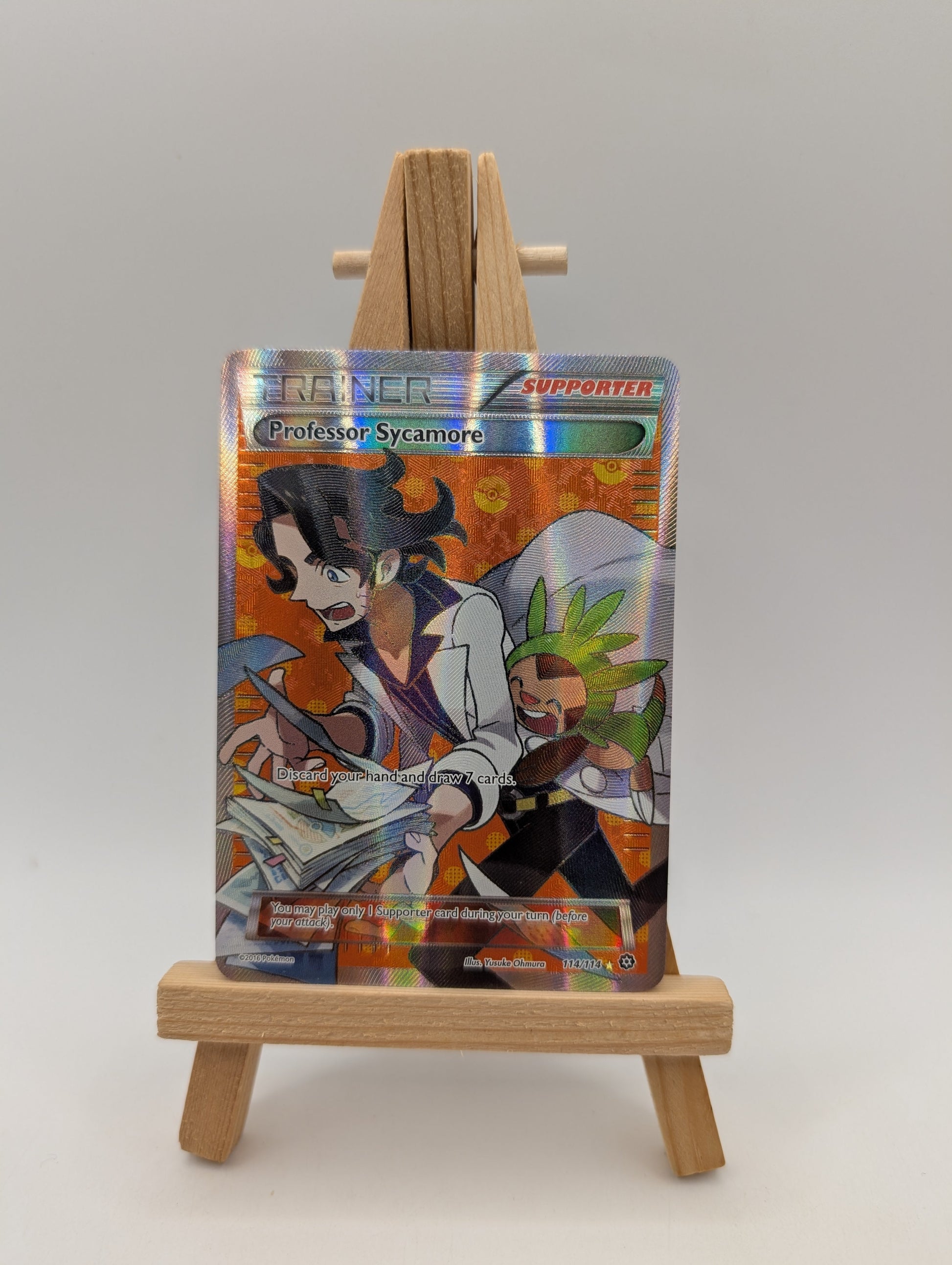 Professor Sycamore - 114/114 - Ultra Rare - Steam Siege - Pokemon Card - VLP FRENLY BRICKS - Open 7 Days