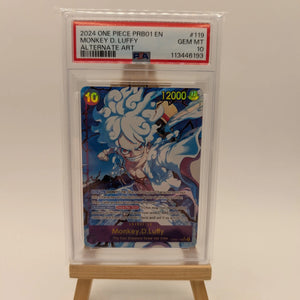 Monkey.D.Luffy (OP05-119) (Alternate Art) OP05-PRB01 PSA 10 FRENLY BRICKS - Open 7 Days