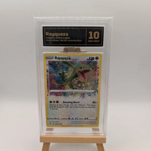 2020 POKEMON SWORD & SHIELD VIVID VOLTAGE #138 RAYQUAZA Graded 10 FRENLY BRICKS - Open 7 Days