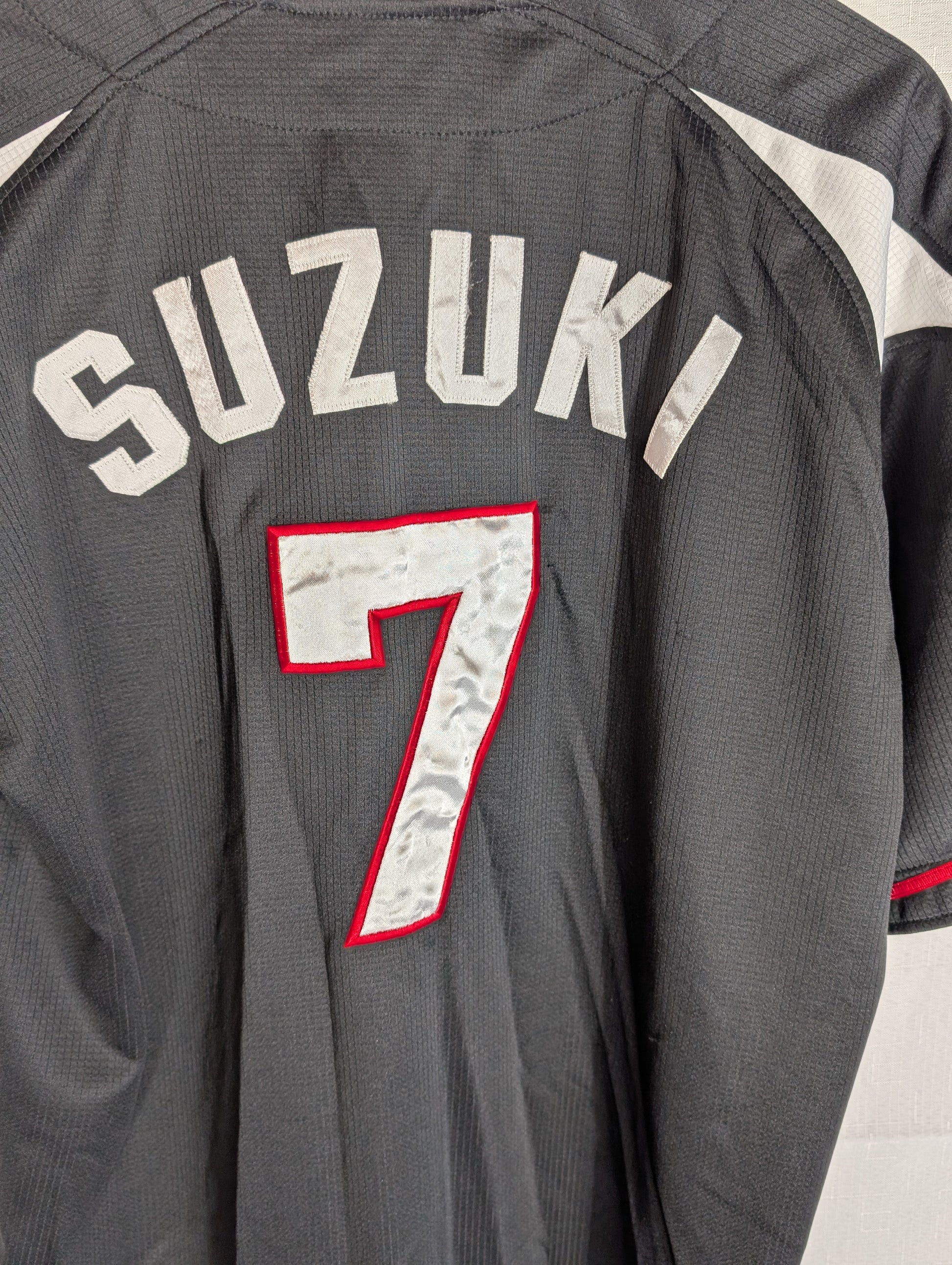 Nippon Baseball Chiba Lotte Marines Away Black/Red 2014-2016 XL Jersey