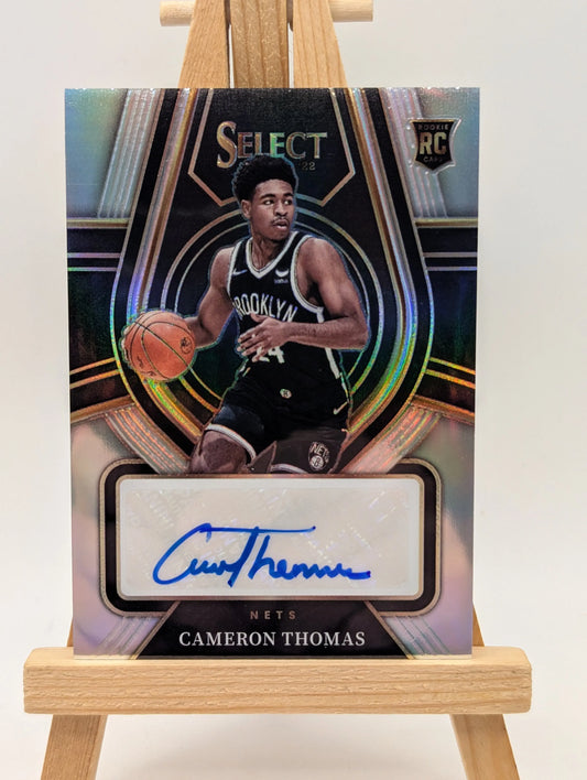 2021-22 CAMERON THOMAS /249 AUTO PANINI SELECT SILVER ROOKIE RC AUTOGRAPHS FRENLY BRICKS - Open 7 Days
