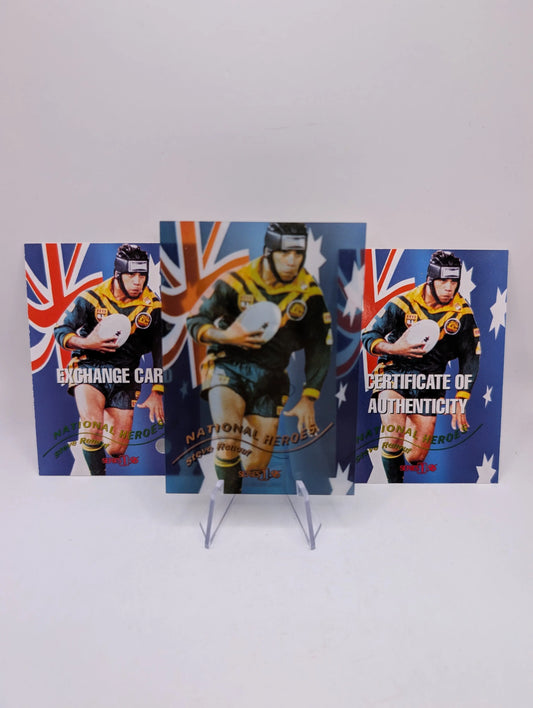 1996 Dynamic Rugby League National Heroes NH5 Steve Renouf Redemption/Auto/Cert FRENLY BRICKS - Open 7 Days