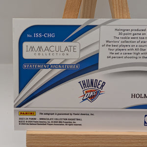 2023-24 Immaculate Collection Statement Signatures Chet Holmgren AUTO /49 FRENLY BRICKS - Open 7 Days