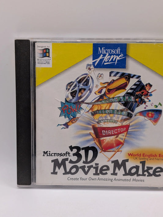 Microsoft 3D Movie Maker – PC – Windows 95 – World English Edition – Vintage FRENLY BRICKS - Open 7 Days