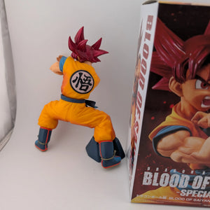 Banpresto Dragon Ball Super Blood Of Saiyans Special Ver. 6 SS God Goku Figure FRENLY BRICKS - Open 7 Days