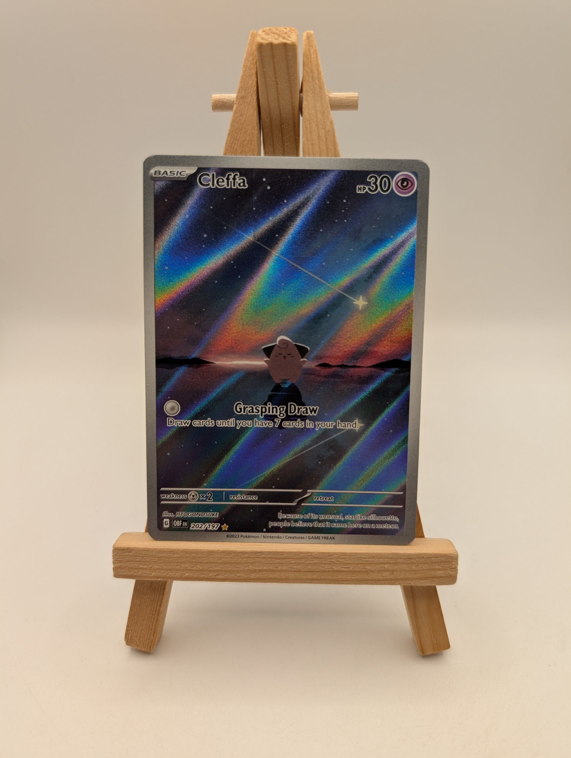Cleffa 202/197 Illustration Rare Obsidian Flames Pokemon Near Mint FRENLY BRICKS - Open 7 Days
