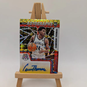 2021-22 Panini Mosaic Autos Choice Red & Yellow Fusion CAMERON THOMAS FRENLY BRICKS - Open 7 Days