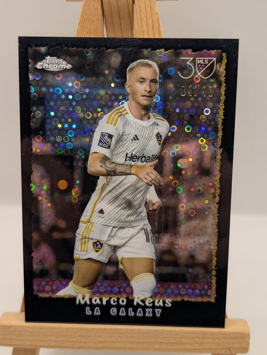 Topps Chrome MLS 30 Years Marco Reus LA Galaxy Serial Numbered Parallel #/10 FRENLY BRICKS - Open 7 Days