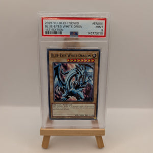 BLUE-EYES WHITE DRAGON #EN001 SDWD PSA 9 pop1 FRENLY BRICKS - Open 7 Days