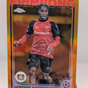 2024-25 Topps Chrome UEFA Jeremie Frimpong Orange /25 #78 FRENLY BRICKS - Open 7 Days