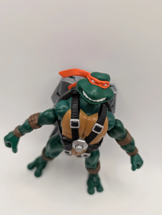 2004 TMNT Teenage Mutant Ninja Turtles AIR NINJA MICHELANGELO Figure loose FRENLY BRICKS - Open 7 Days