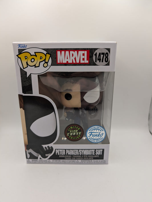 Marvel #1478 Peter Parker/Symbiote Suit CHASE Funko Pop FRENLY BRICKS - Open 7 Days