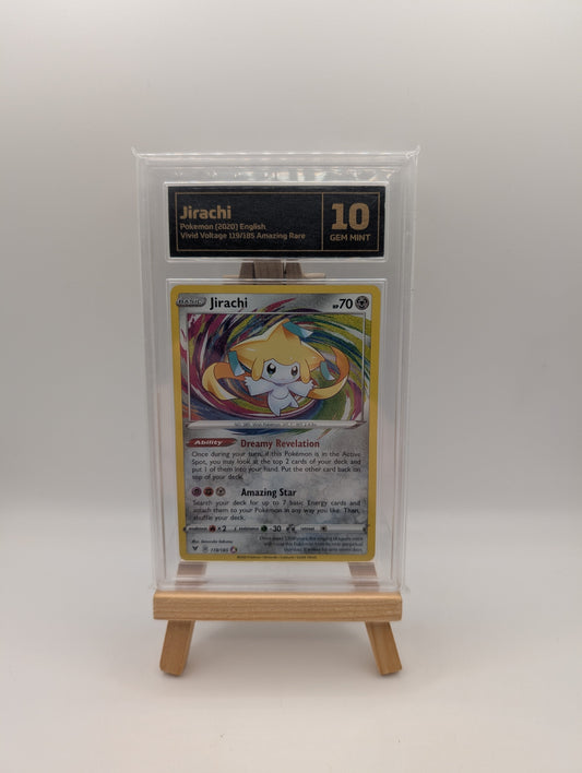 Pokemon Card  10 Jirachi Amazing Rare 119/185 Holo Vivid Voltage 2020 FRENLY BRICKS - Open 7 Days