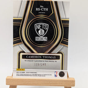 2021-22 CAMERON THOMAS /249 AUTO PANINI SELECT SILVER ROOKIE RC AUTOGRAPHS FRENLY BRICKS - Open 7 Days
