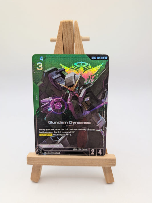 Gundam Card Game - Gundam Dynames  ST07-005 LR+ English FRENLY BRICKS - Open 7 Days